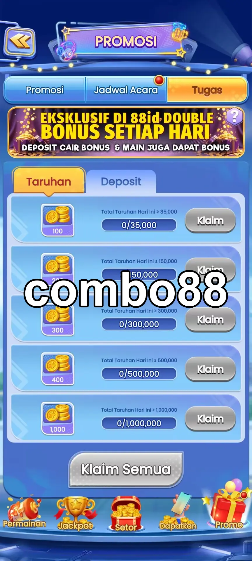 combo88 Tangkapan Layar - APK Resmi